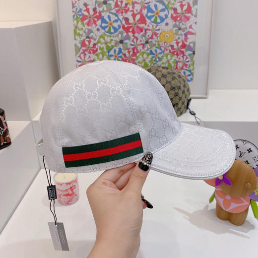Gucci(古奇)经典原单棒球帽-白色 商品图6