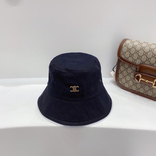 CELINE思琳春夏新款气孔棉布渔夫帽-藏青 商品图2