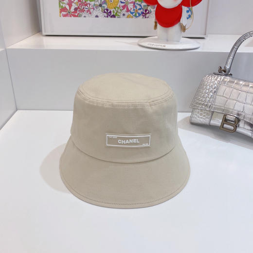 chanel小香shi家新款彩色纯棉渔夫🔝帽-卡其 商品图2