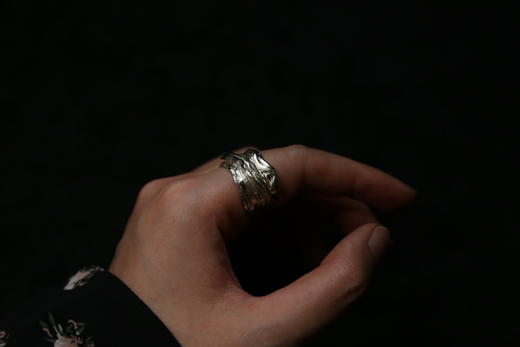 CHEZ BOQUE 羁绊系列原创手工925银戒指《缠绕26号》 商品图7