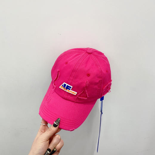韩国潮牌ADER爆款春夏棒球帽-玫红 商品图0