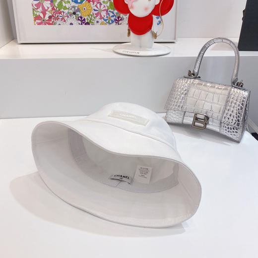 chanel小香shi家新款彩色纯棉渔夫🔝帽-白色 商品图8