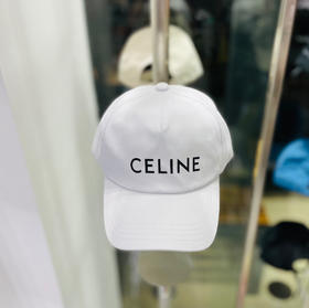 CELINE塞琳彩色棒球帽-白色