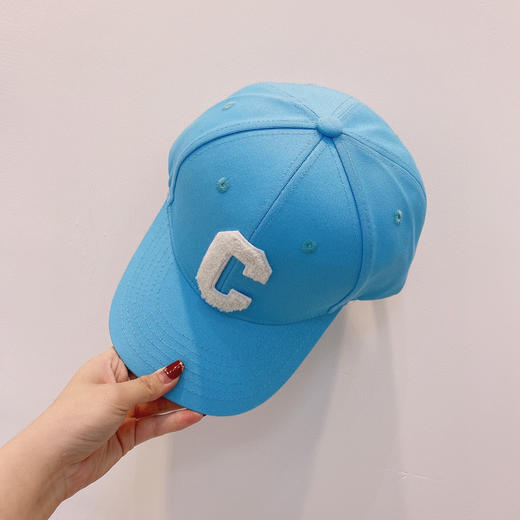Celine思琳2021春夏秀场同款字母C棒球帽-天空蓝 商品图0