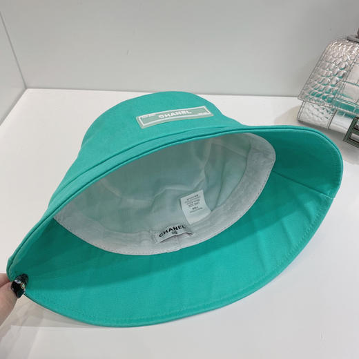 chanel小香shi家新款彩色纯棉渔夫🔝帽-蒂夫尼蓝 商品图5