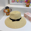 D!or春夏款PP草布遮阳帽太阳帽-杏色 商品缩略图3