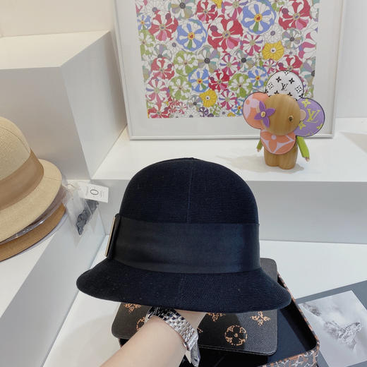 日本人气chapeaud'o新品孙俪娘娘同款针织渔夫帽-黑色 商品图7