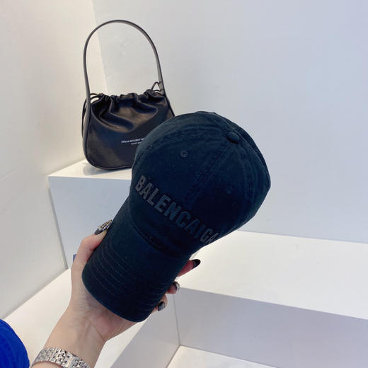 BAL巴黎shi家新款彩色纯棉棒球帽-墨绿 商品图2