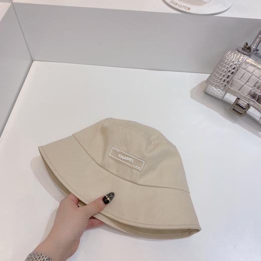 chanel小香shi家新款彩色纯棉渔夫🔝帽-卡其 商品图4