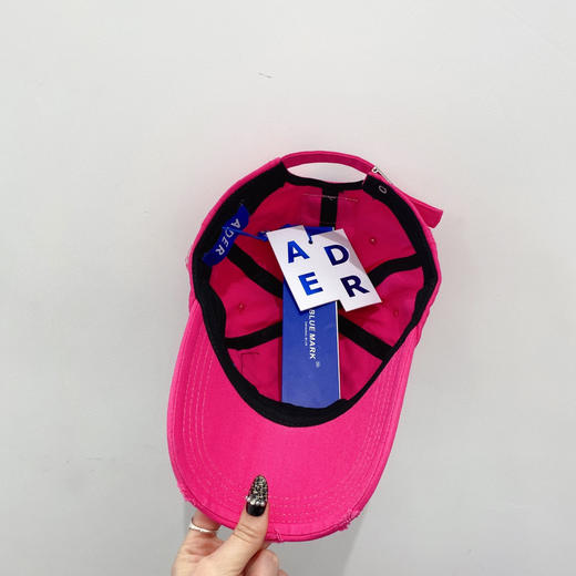 韩国潮牌ADER爆款春夏棒球帽-玫红 商品图4
