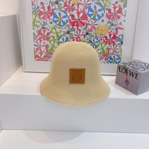 Loewe罗意威春夏新款日本细辫桶帽渔夫帽-米杏色 商品图3