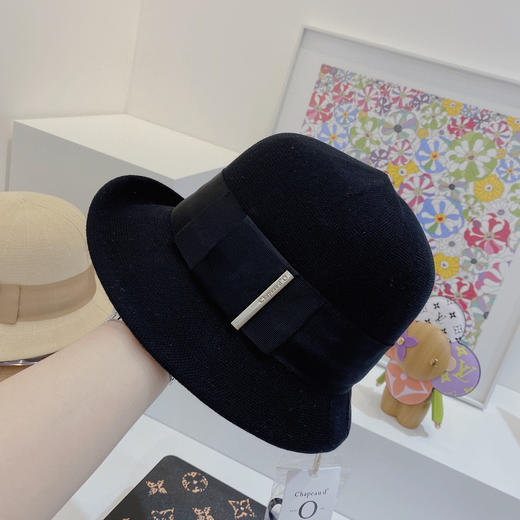 日本人气chapeaud'o新品孙俪娘娘同款针织渔夫帽-黑色 商品图6
