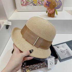 日本人气chapeaud'o新品孙俪娘娘同款针织渔夫帽-裸色