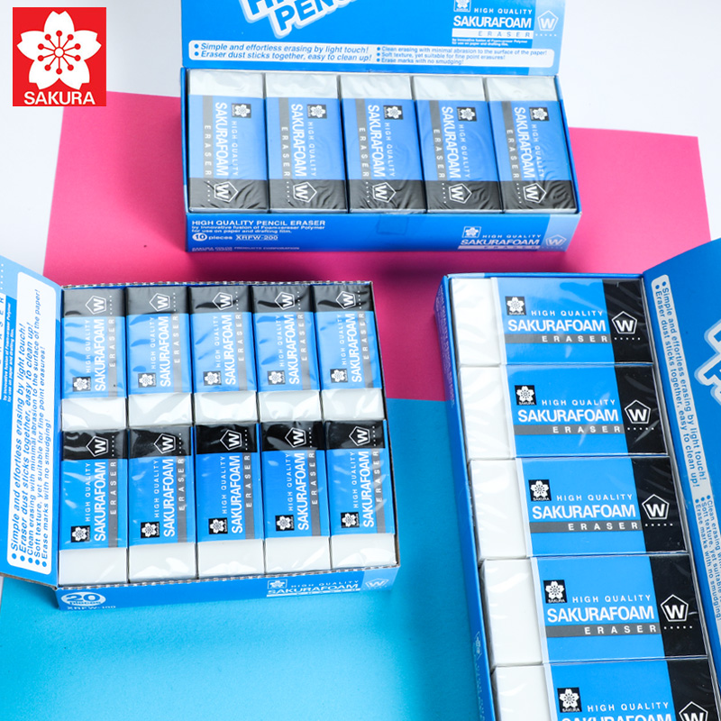 日本樱花橡皮擦学生擦得干净无碎屑高光美术橡皮不留痕橡皮擦XRFW-100