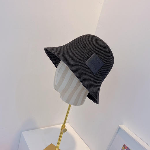 Loewe罗意威春夏新款日本细辫桶帽渔夫帽-黑色 商品图0