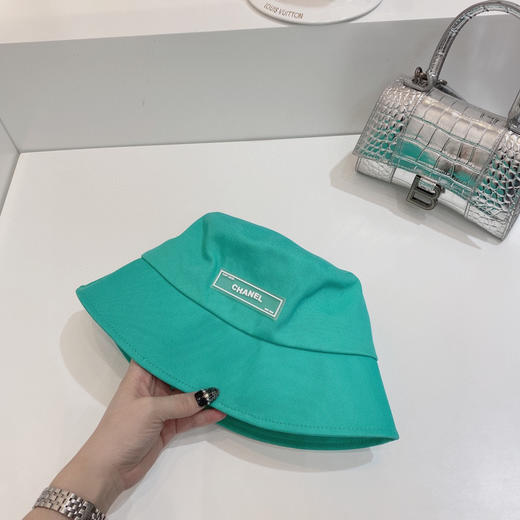 chanel小香shi家新款彩色纯棉渔夫🔝帽-蒂夫尼蓝 商品图6