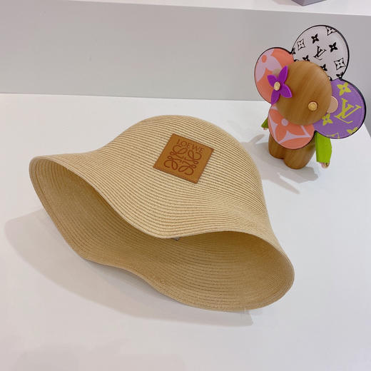 Loewe罗意威春夏新款日本细辫桶帽渔夫帽-米杏色 商品图7
