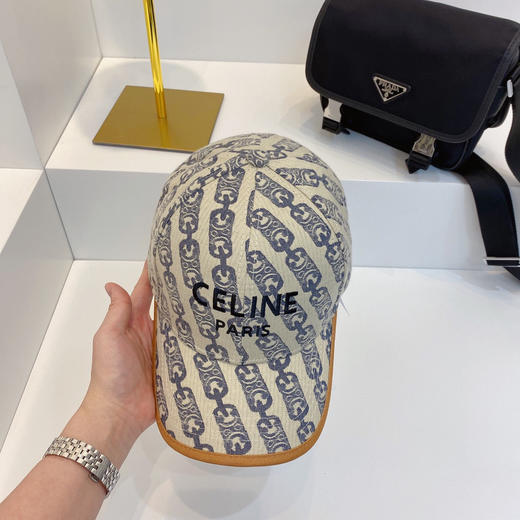 CELINE凯旋门logo锁扣提花帆布棒球帽（3色） 商品图2