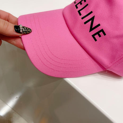 CELINE塞琳春夏彩色棒球帽-玫红 商品图2