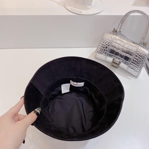 chanel小香shi家新款彩色纯棉渔夫🔝帽-黑色 商品图6