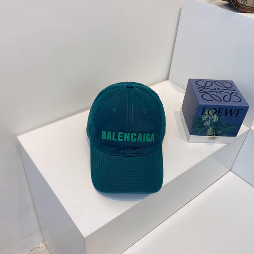 BAL巴黎shi家新款彩色纯棉棒球帽-湖绿色 商品图2