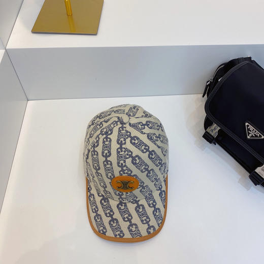 CELINE凯旋门logo锁扣提花帆布棒球帽（3色） 商品图6