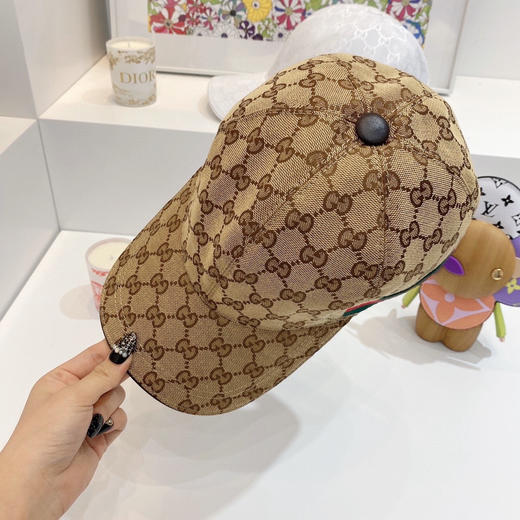 Gucci(古奇)经典原单棒球帽-棕色 商品图6