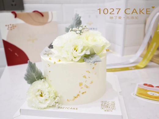 1027CAKE | 白色鲜花主题蛋糕 商品图0