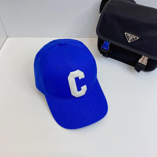 Celine思琳2021春夏秀场同款字母C棒球帽-蓝色 商品图2