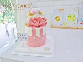 1027CAKE | 翻糖 蝴蝶结 粉嫩主题