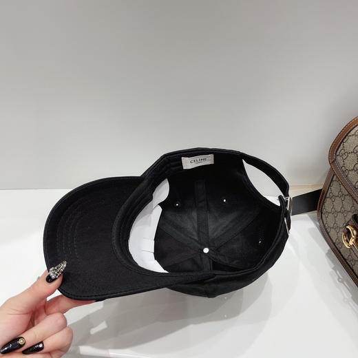 CELINE塞琳春夏彩色棒球帽-黑色 商品图5