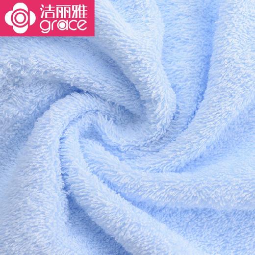 【毛巾】洁丽雅 素色条纹纯棉亲肤1浴巾2毛巾三件 商品图2