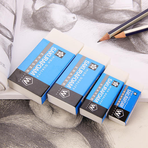 日本樱花橡皮擦学生擦得干净无碎屑高光美术橡皮不留痕橡皮擦XRFW-100 商品图1