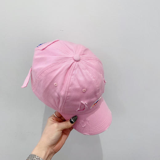韩国潮牌ADER爆款春夏棒球帽-粉色 商品图3