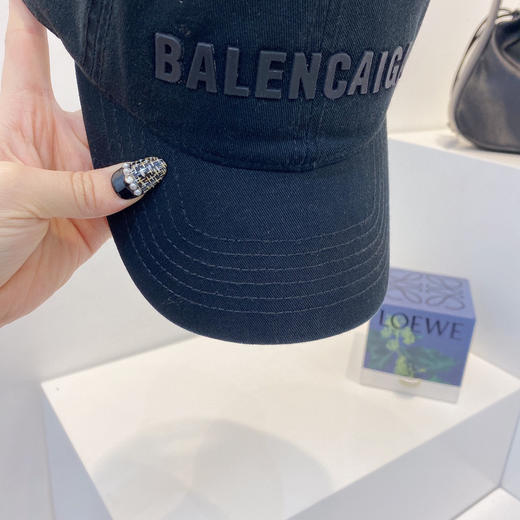 BAL巴黎shi家新款彩色纯棉棒球帽-墨绿 商品图6