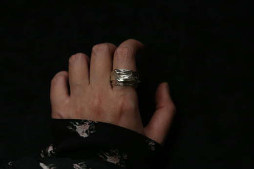 CHEZ BOQUE 羁绊系列原创手工925银戒指《缠绕26号》 商品图5