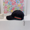 Gucci(古奇)经典原单棒球帽-黑色 商品缩略图0