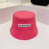 BAL巴黎shi家新款彩色纯棉渔夫🔝帽-桃红 商品缩略图3