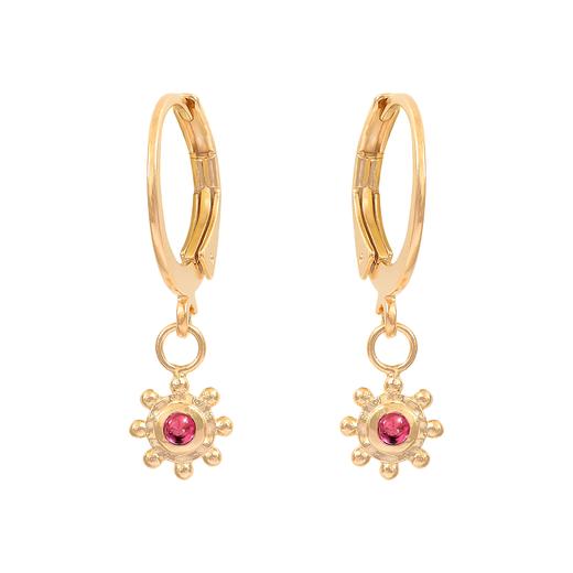 北京仓｜Les Merveilleuses-Noemie-天然粉色碧玺 耳环［法国设计师］ 商品图0