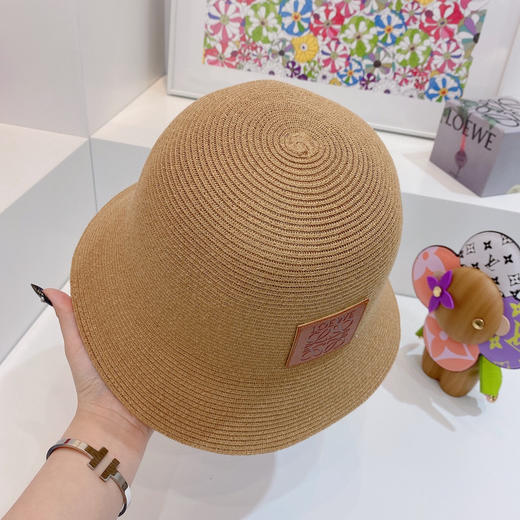 Loewe罗意威春夏新款日本细辫桶帽渔夫帽-棕色 商品图5