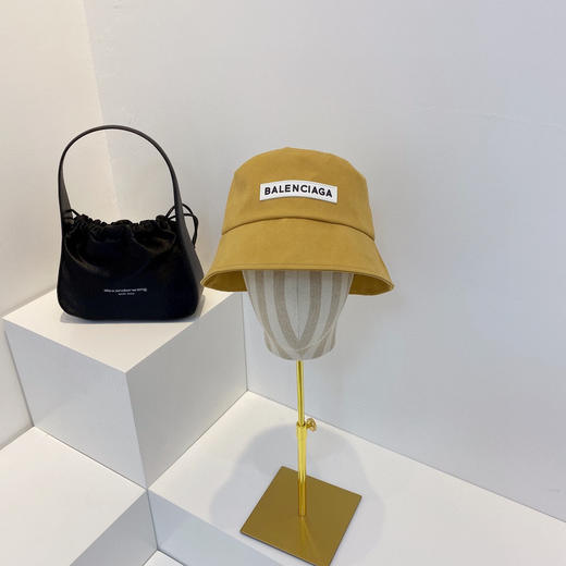BAL巴黎shi家新款彩色纯棉渔夫🔝帽-姜黄 商品图0