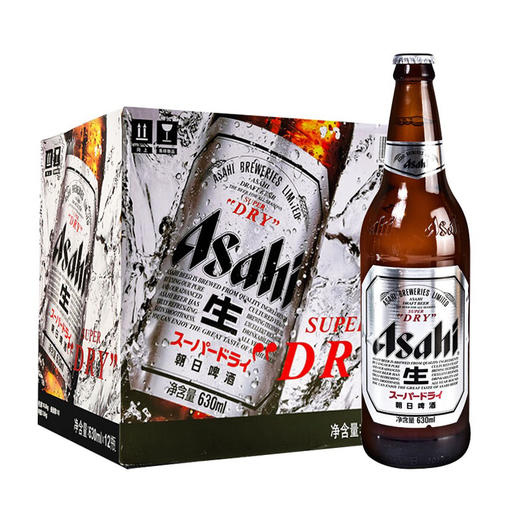 新装ASAHI朝日啤酒超爽系列生啤630ml*12瓶 商品图0