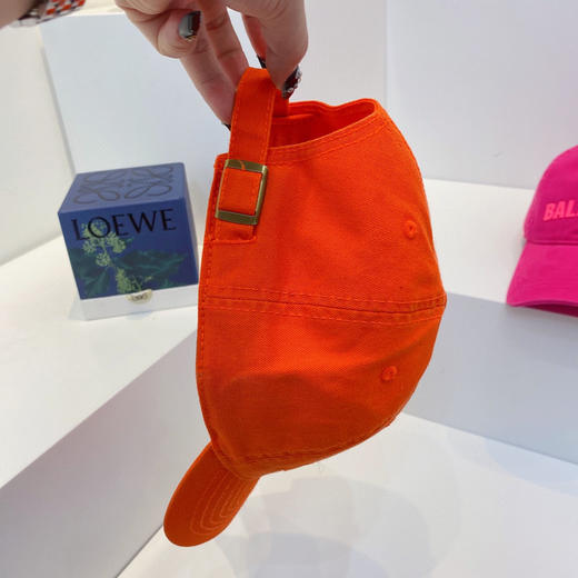 BAL巴黎shi家新款彩色纯棉棒球帽-橙色 商品图7