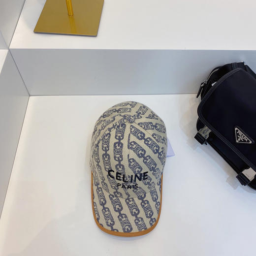 CELINE凯旋门logo锁扣提花帆布棒球帽（3色） 商品图1