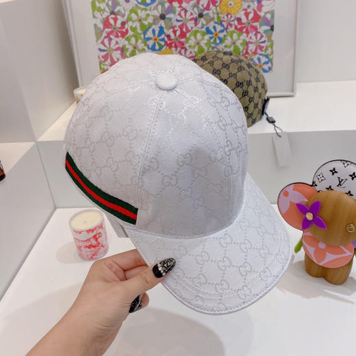 Gucci(古奇)经典原单棒球帽-白色 商品图5