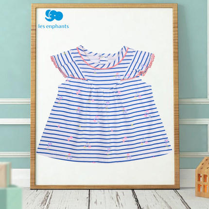 丽婴房-童衣类（夏）E1上衣\背心式上衣浅蓝 商品图0