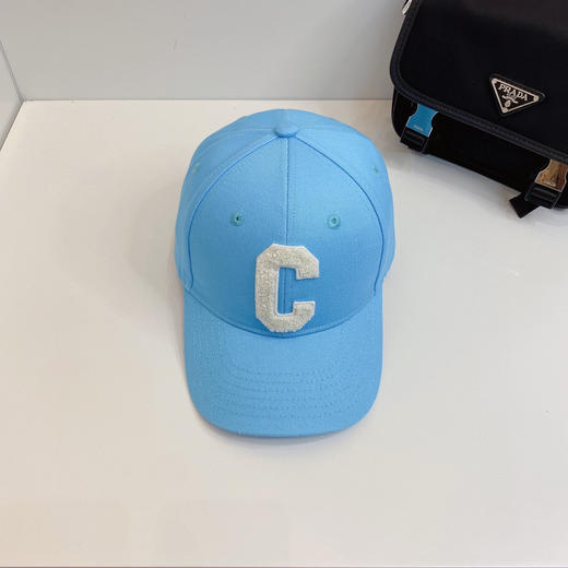 Celine思琳2021春夏秀场同款字母C棒球帽-天空蓝 商品图1