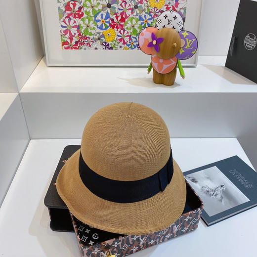 日本人气chapeaud'o新品孙俪娘娘同款针织渔夫帽-杏黑 商品图1