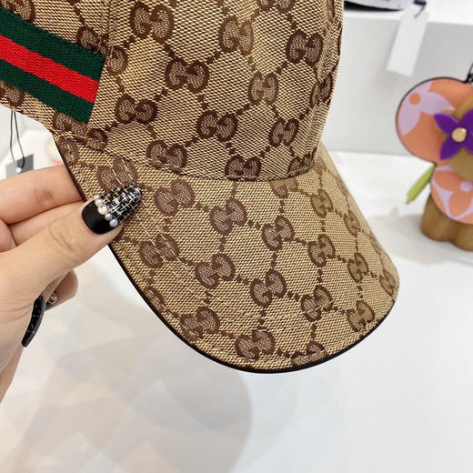 Gucci(古奇)经典原单棒球帽-棕色 商品图7