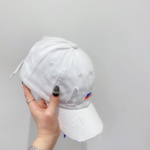 韩国潮牌ADER爆款春夏棒球帽-白色 商品图2